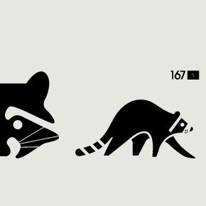 290x290 Raccoon In Logo, Symbol Mark Animals In Raccoon
