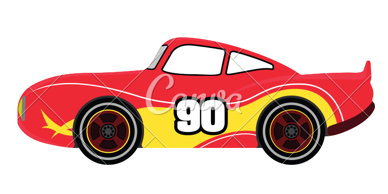 800x400 Isolated Racing Car Icon
