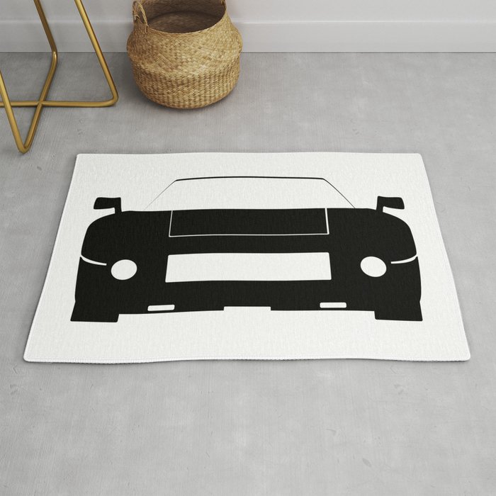 700x700 Race Car Icon Rug