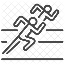 256x256 Race Icon Of Line Style