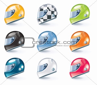 340x300 Image Vector Racing Helmets Icons From Crestock Stock Photos