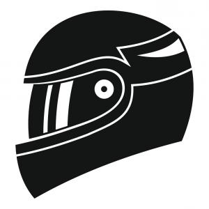 300x300 Biker Sport Race Helmet Icon Flat Cultracing