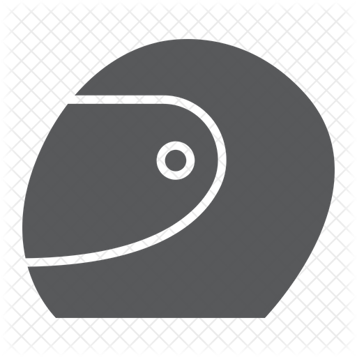 512x512 Racing Helmet Icon Of Glyph Style
