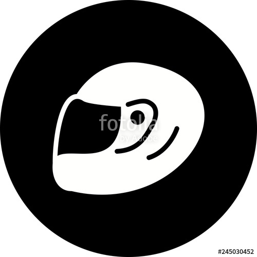 500x500 Vector Racing Helmet Icon Stock Image And Royalty Free Vector
