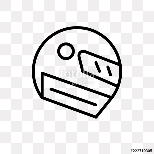 500x500 Racing Helmet Icon On Transparent Background Modern Icons Vector