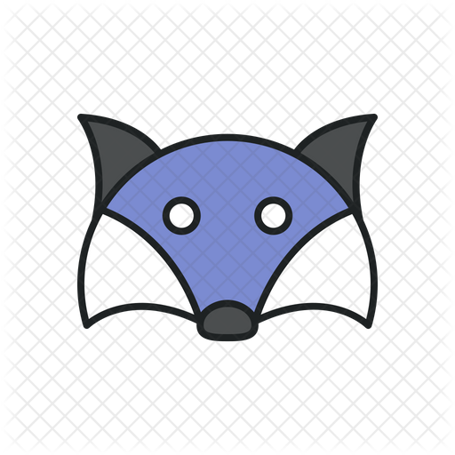 512x512 Racoon Icon Of Colored Outline Style
