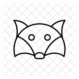 256x256 Racoon Icon Of Line Style