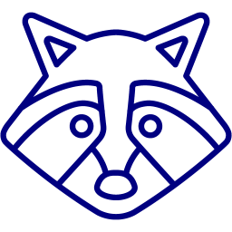 256x256 Free Navy Racoon Icon