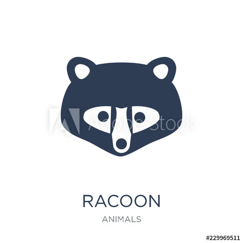 500x500 Racoon Icon Trendy Flat Vector Racoon Icon On White Background
