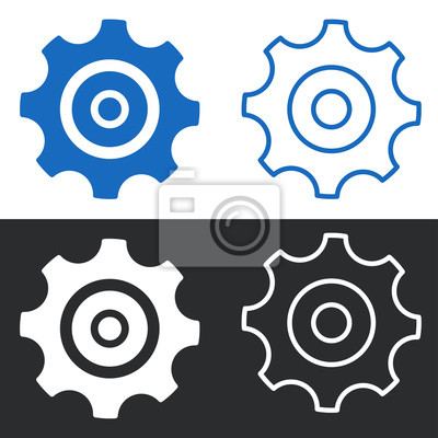 400x400 Rad Icon Fototapete Fototapeten Zahnrad, App, Konfiguration