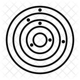 256x256 Radar Icon Of Line Style