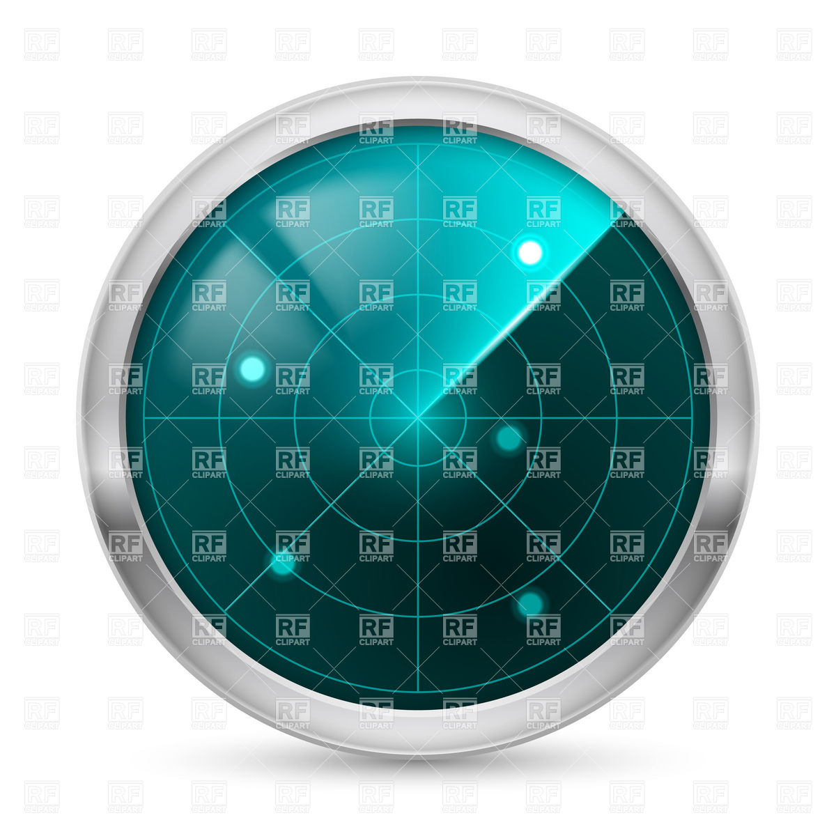 1200x1200 Radar Icon Vector Image Of Objects Dvarg