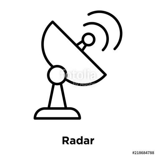 500x500 Radar Icon Isolated On White Background Modern And Editable Radar