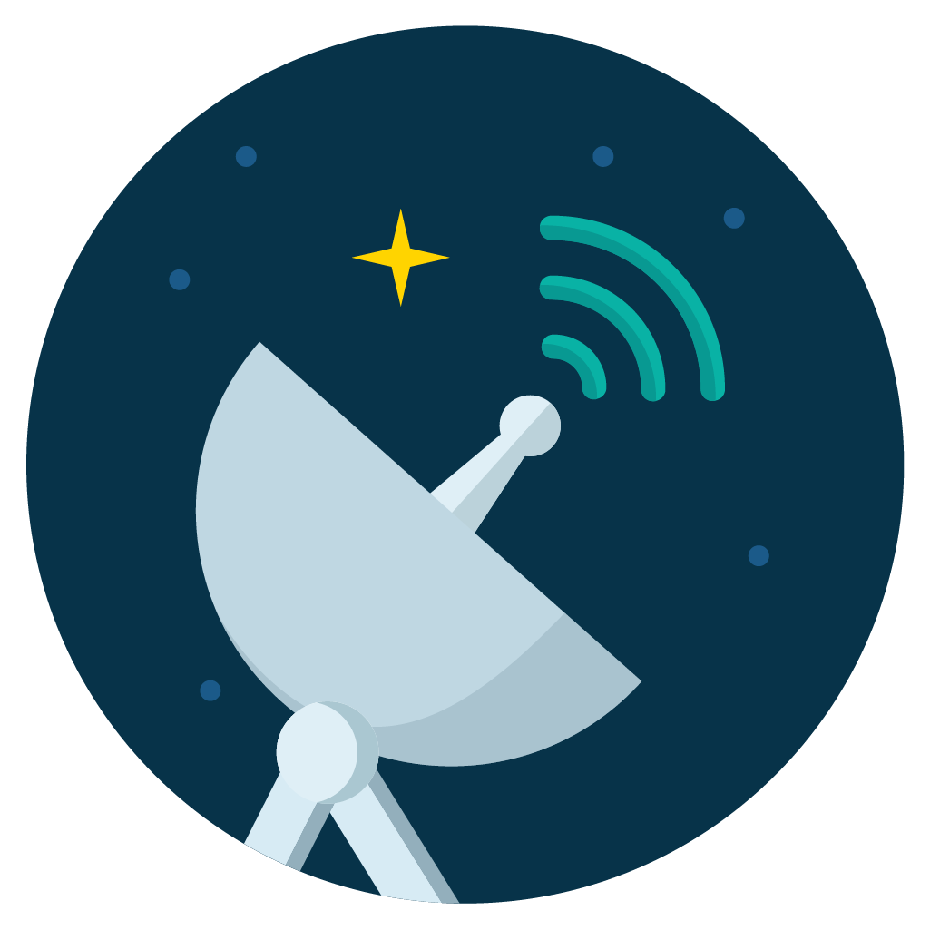 1025x1025 Satelite Radar Icon Vector Free Download