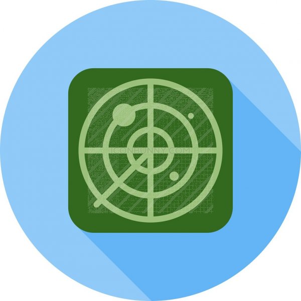 600x600 Radar Flat Shadowed Icon