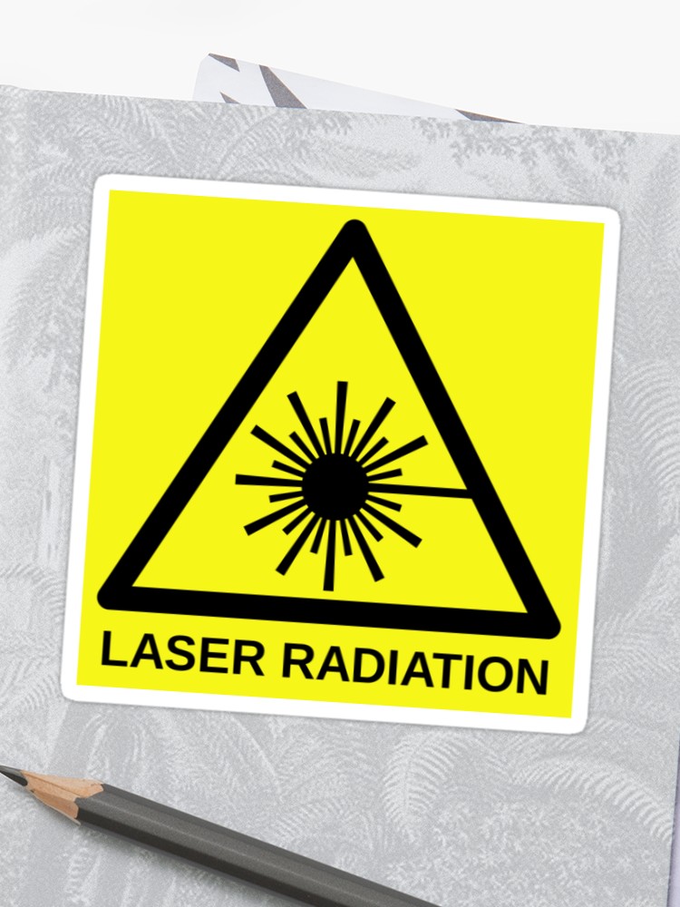 750x1000 Laser Radiation Icon Sticker