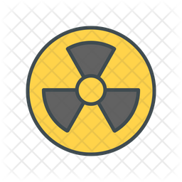 256x256 Radiation Icon Of Colored Outline Style