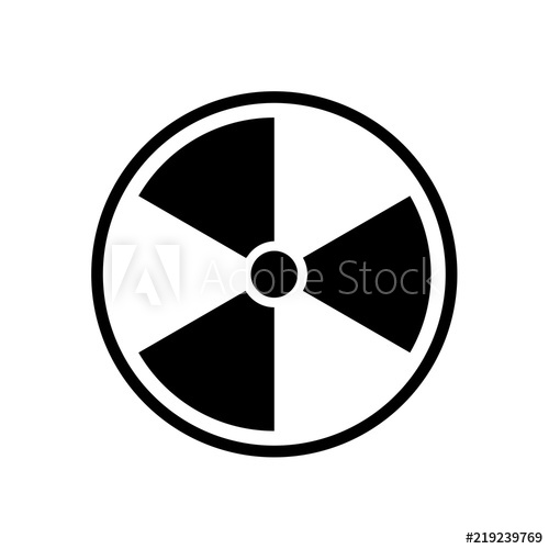 500x500 The Radiation Icon Radiation Symbol Vector