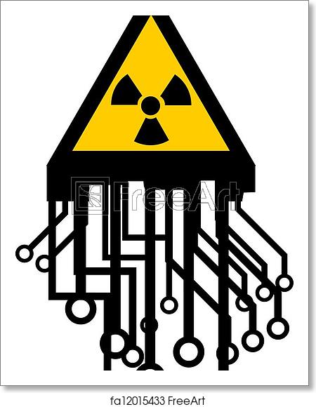 450x580 Free Art Print Of Futuristic Radiation Icon Creative Design