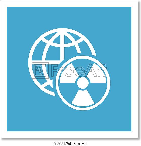 561x581 Free Art Print Of Global Radiation Icon, Simple Global Radiation