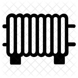 256x256 Radiator Icon Of Glyph Style
