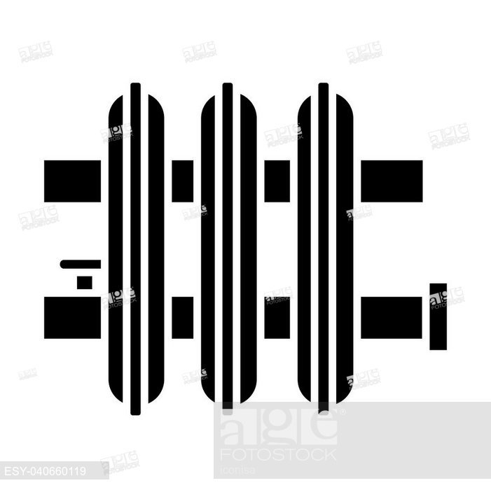 701x700 Radiator Icon, Illustration, Vector Sign On Isolated Background