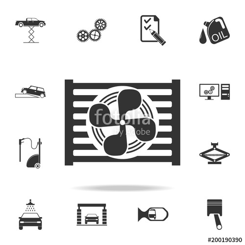 500x500 Radiator Icon Detailed Set Of Car Repear Icons Premium Quality