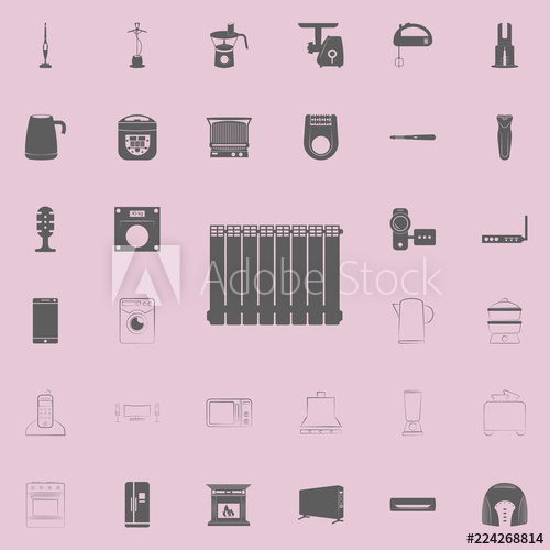 500x500 Radiator Icon Electro Icons Universal Set For Web And Mobile