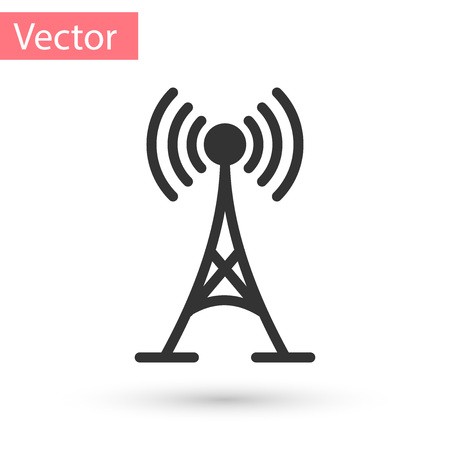450x450 Grey Antenna Icon Isolated On White Background Radio Antenna