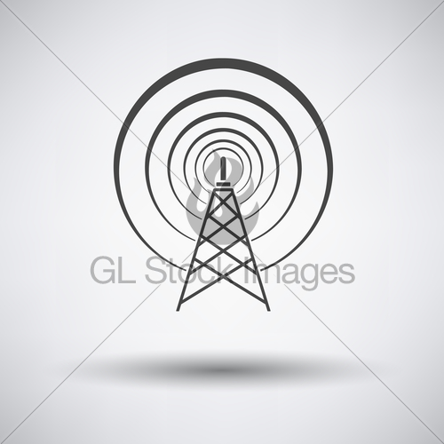 500x500 Radio Antenna Icon Gl Stock Images