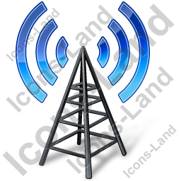 256x256 Radio Transmitter Antenna Tower Icon, Pngico Icons