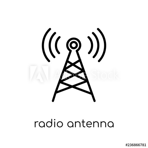 500x500 Radio Antenna Icon From Communication Collection