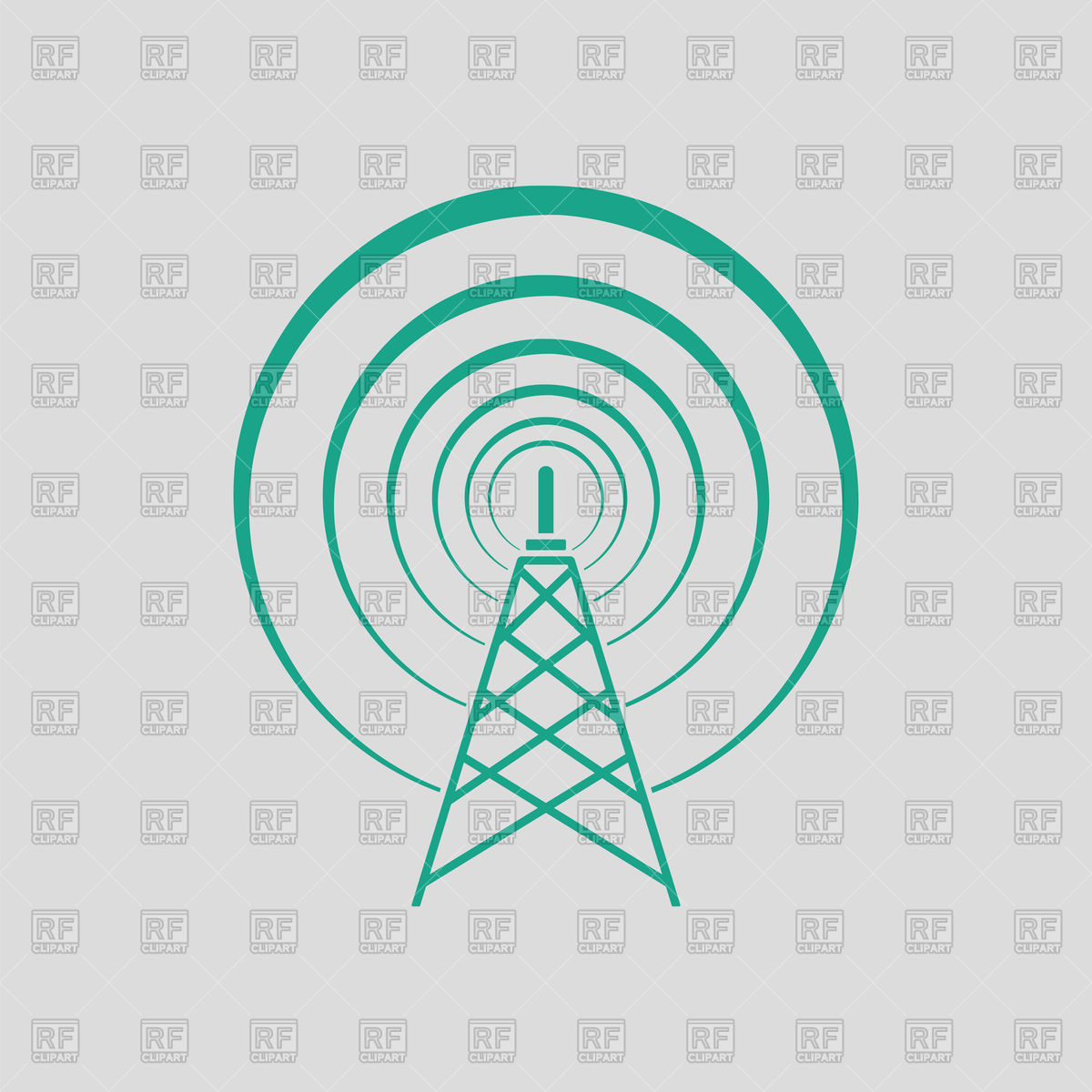 1200x1200 Radio Antenna Icon On Gray Background Vector Image Of Icons