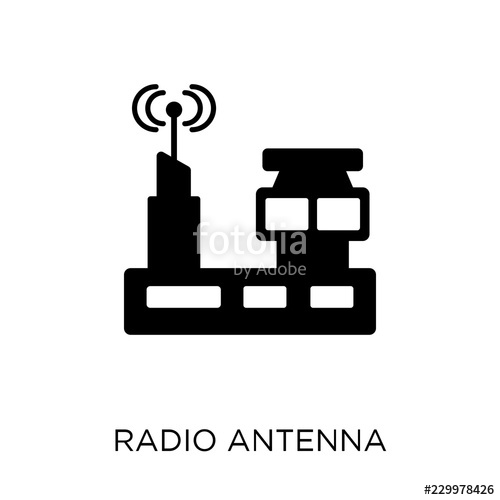 500x500 Radio Antenna Icon Radio Antenna Symbol Design From Communication