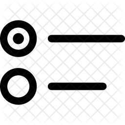 256x256 Radio Button Icon Of Line Style