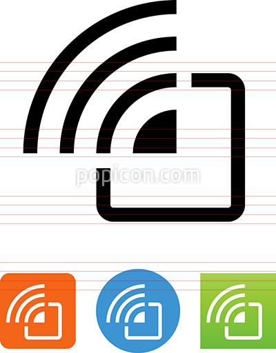 400x512 Stylized Radio Frequency Identification Rfid Icon