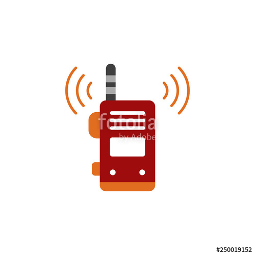 500x500 Walker Talkie, Radio, Frequency Icon Element Of Color African