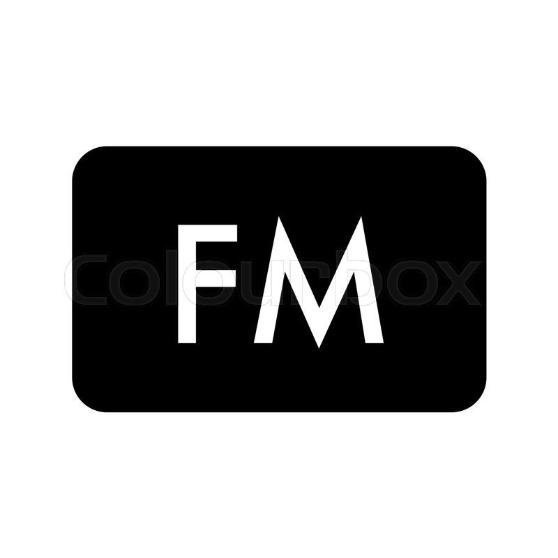 800x800 Fm Radio Frequency Vector Icon Linear Stock Vector Colourbox