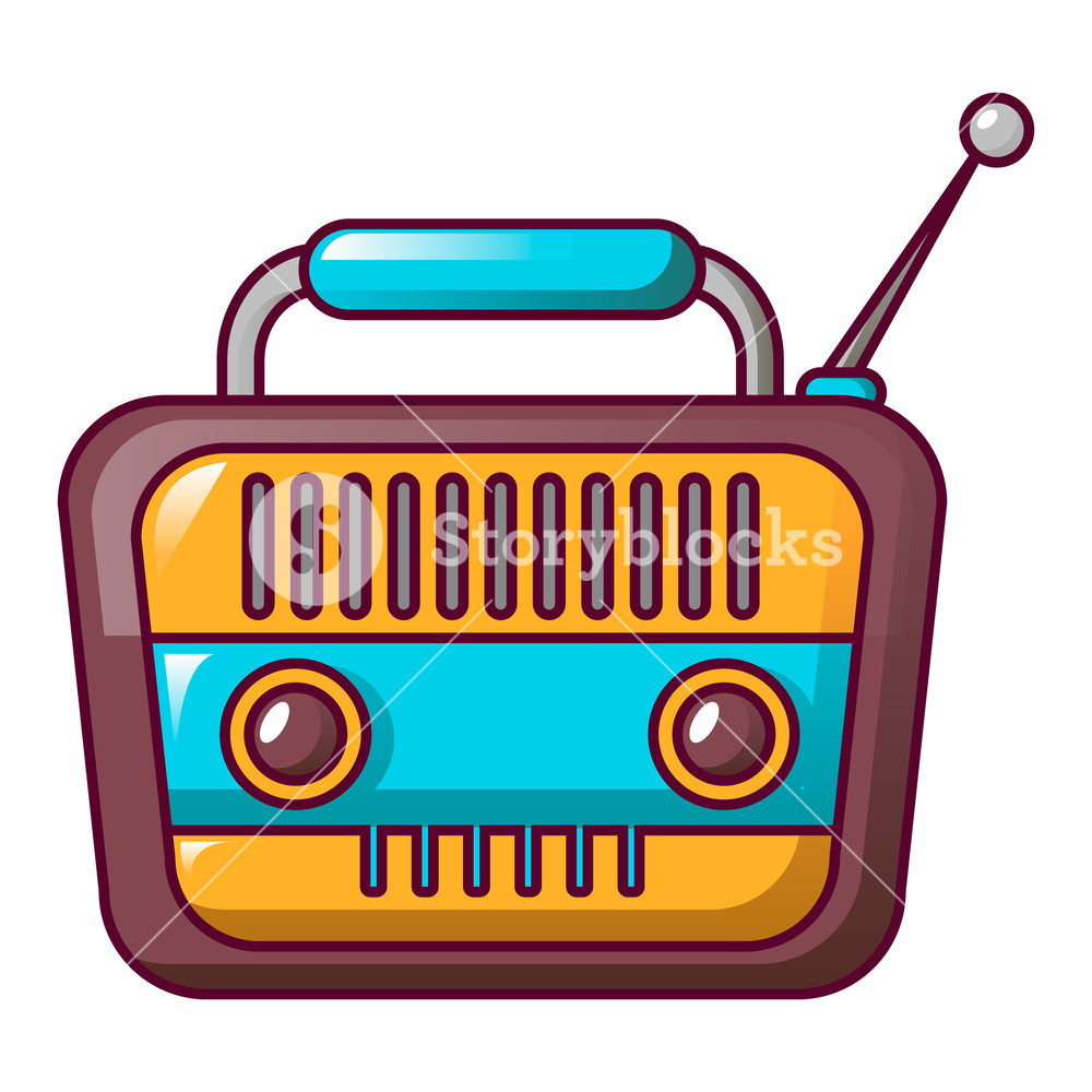 1000x1000 Vintage Radio Icon Cartoon Of Vintage Radio Vector Icon For Web