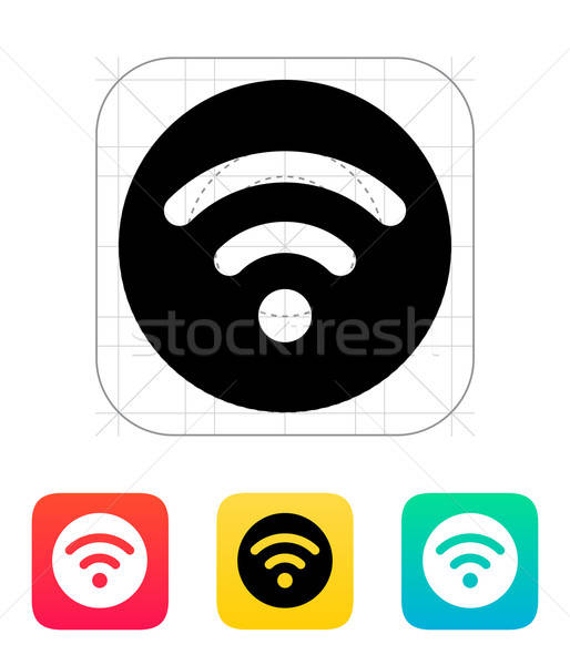 514x600 Radio Signal Icon Vector Illustration Vector Icon