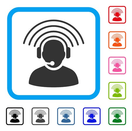 450x448 Operator Radio Signal Icon Flat Gray Iconic Symbol Inside A Light