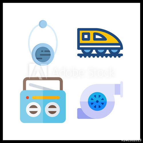 500x500 Station Icon Vector Illustration Station Set Radio And Train