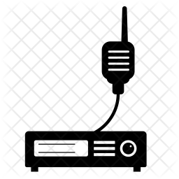 256x256 Radio Station Icon Of Glyph Style