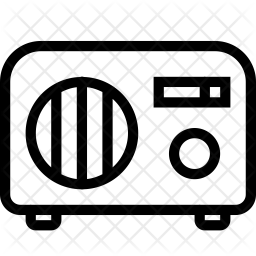 256x256 Radio Station Icon Of Line Style