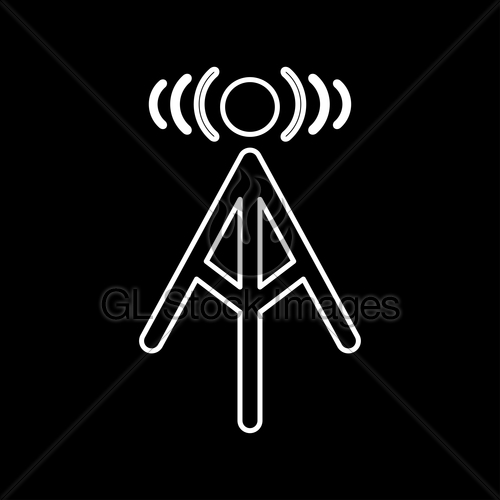 Radio Tower It Is Icon Gl Stock Images 500x500 Radio Tower It Is Icon Gl Stock Images