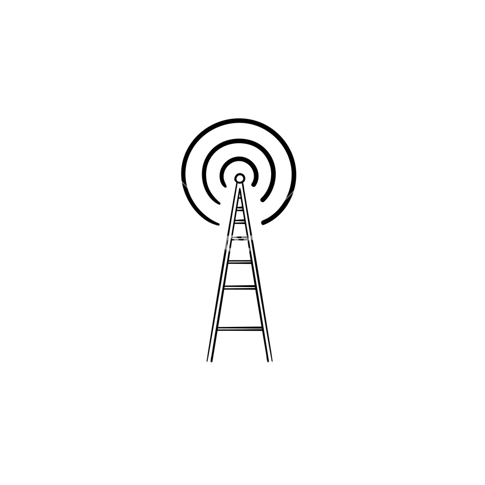 Radio Tower Hand Drawn Outline Doodle Icon Royalty Free Stock 1000x1000 Radio Tower Hand Drawn Outline Doodle Icon Royalty Free Stock