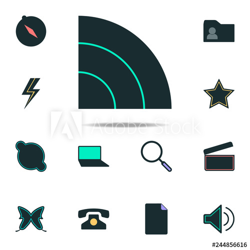 500x500 Radio Wave Icon Web Icons Universal Set For Web And Mobile