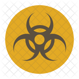 256x256 Radioactive Icon Of Flat Style