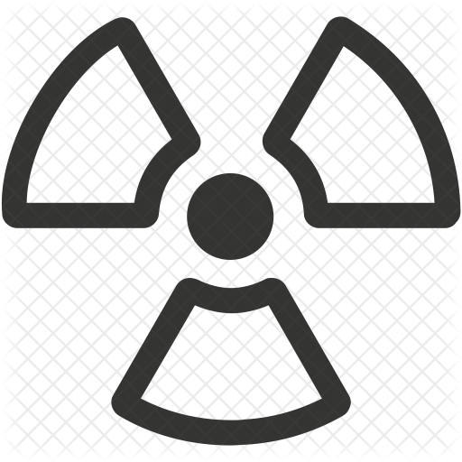 512x512 Radioactive Icon Of Glyph Style
