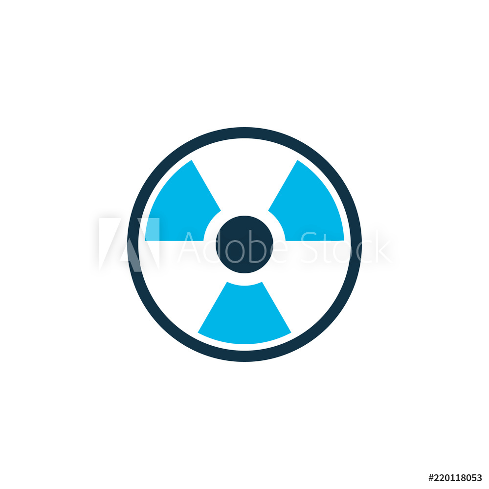 1000x1000 Photo Art Print Radioactive Icon Colored Symbol Europosters